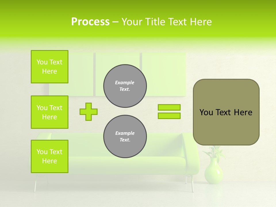 House Decor Settee PowerPoint Template