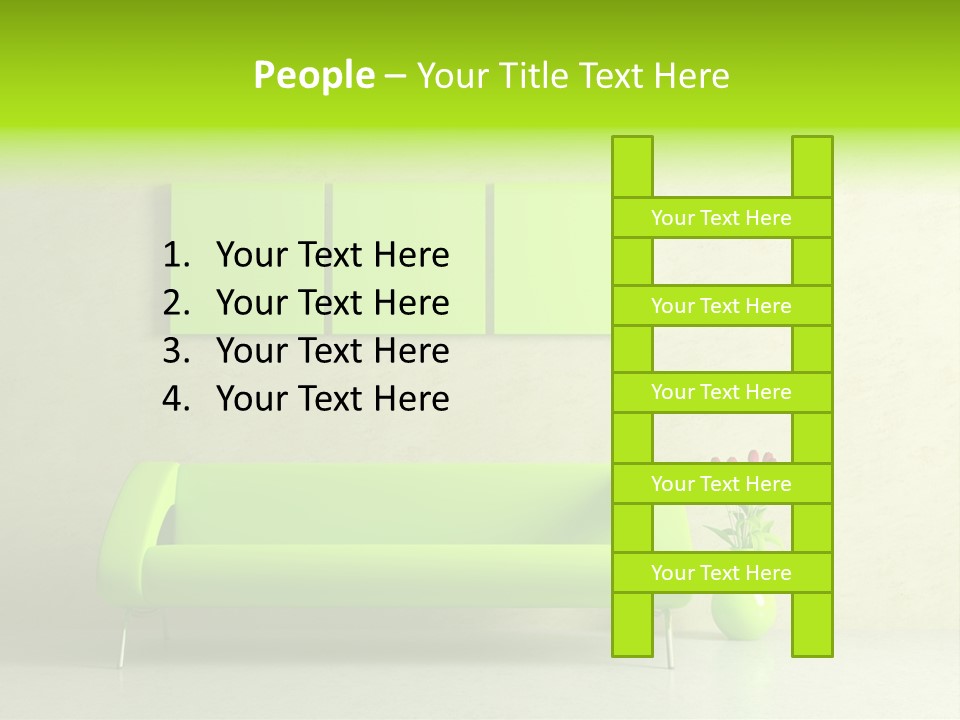 House Decor Settee PowerPoint Template