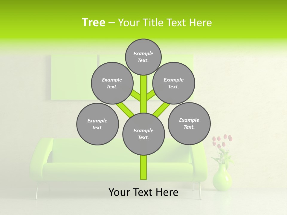 House Decor Settee PowerPoint Template