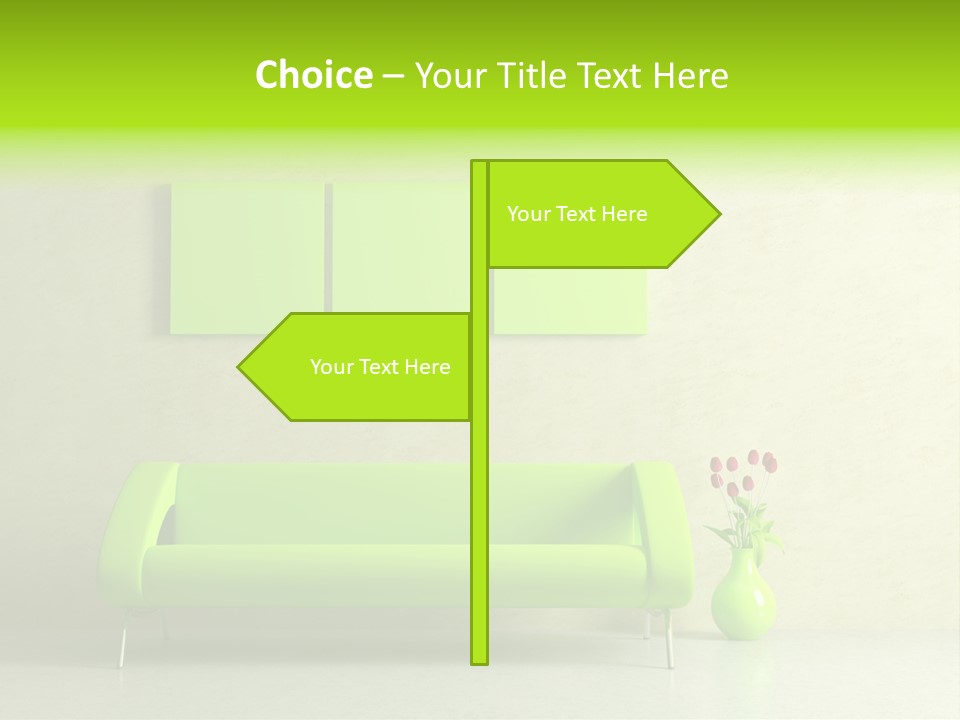 House Decor Settee PowerPoint Template