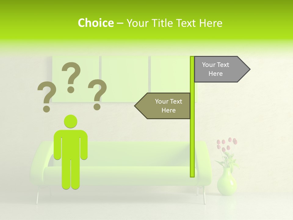 House Decor Settee PowerPoint Template