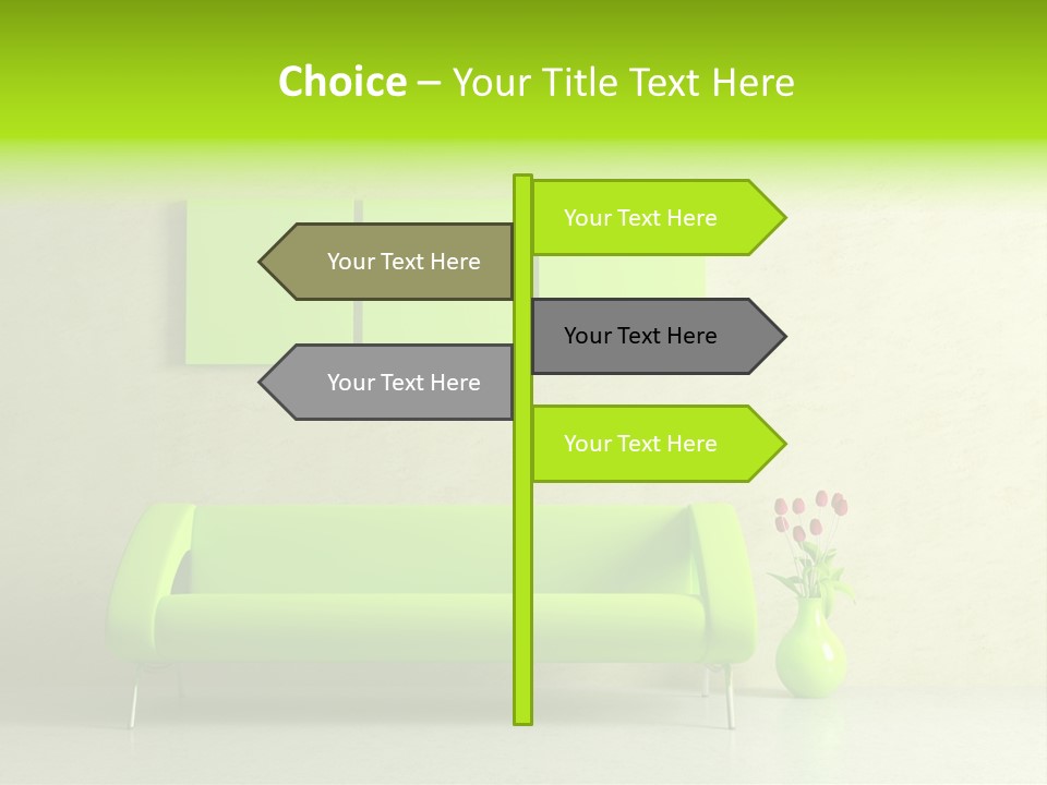 House Decor Settee PowerPoint Template