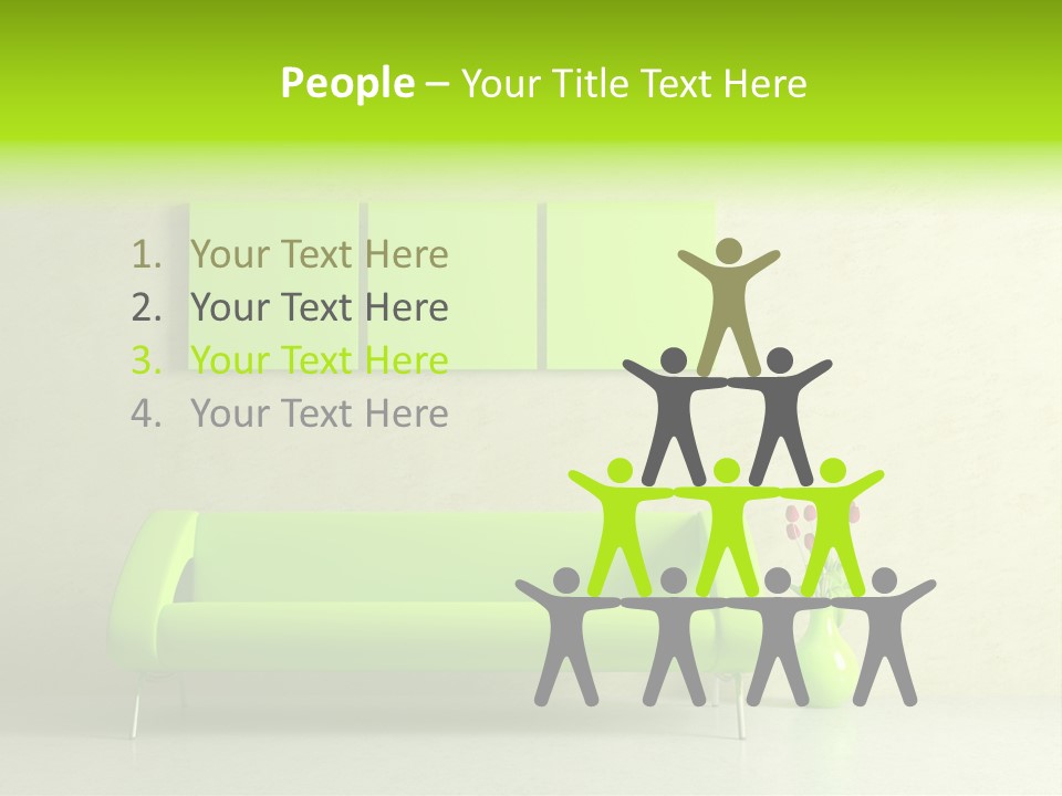 House Decor Settee PowerPoint Template