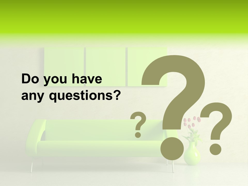 House Decor Settee PowerPoint Template