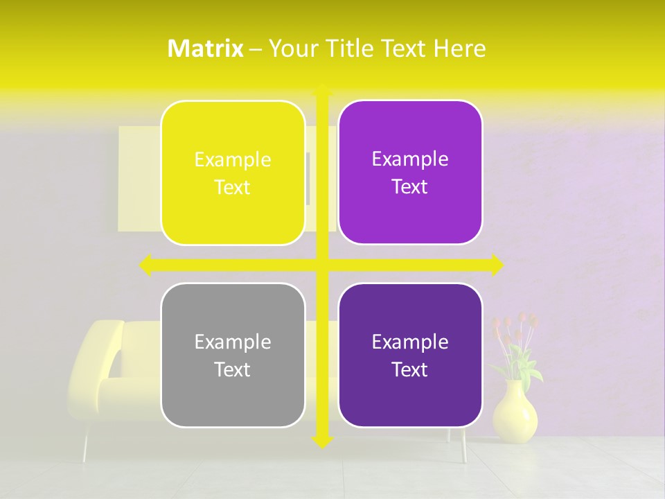 Sofa Urban Elegance PowerPoint Template
