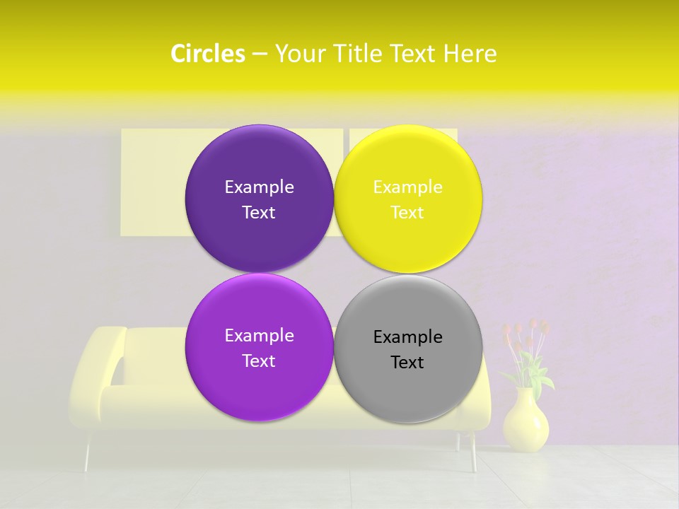 Sofa Urban Elegance PowerPoint Template