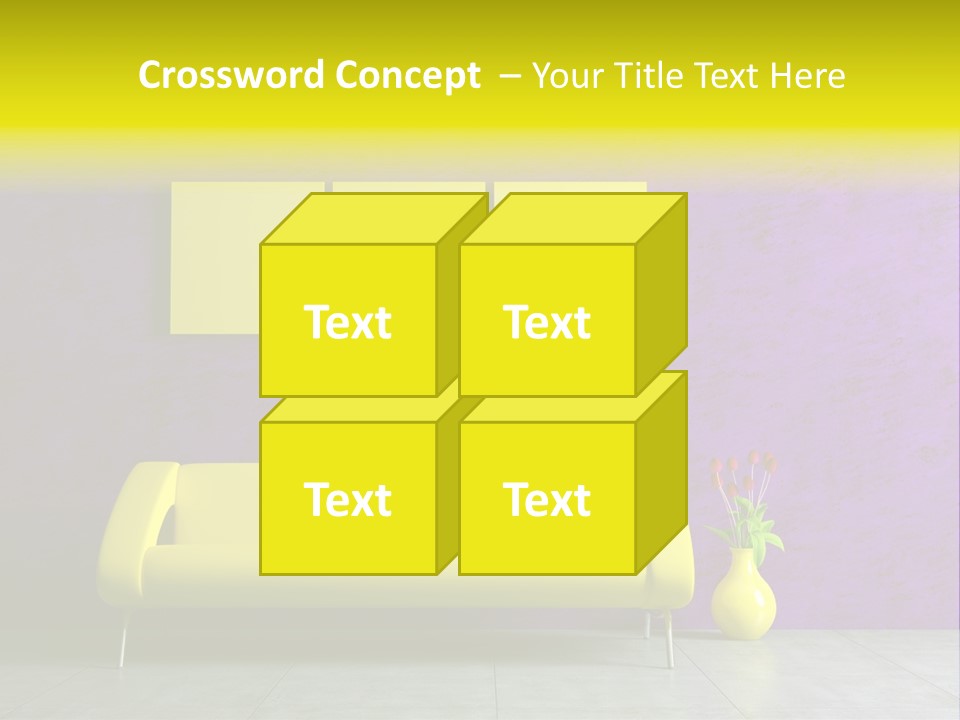 Sofa Urban Elegance PowerPoint Template