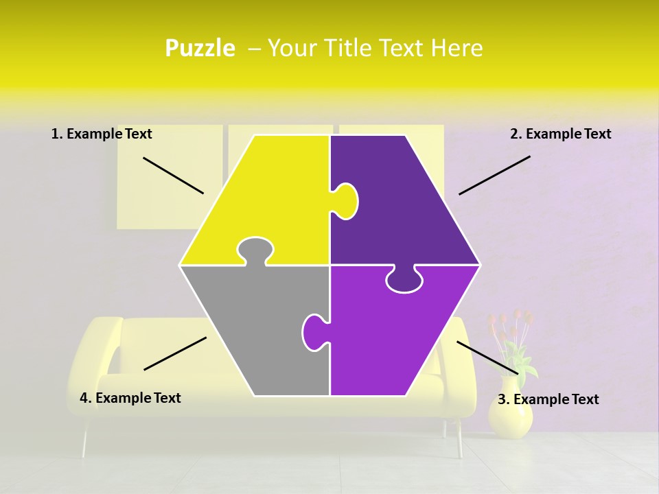 Sofa Urban Elegance PowerPoint Template