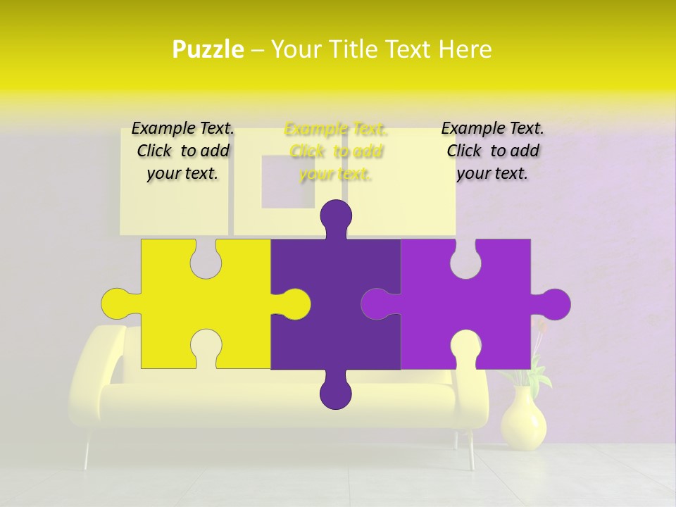 Sofa Urban Elegance PowerPoint Template