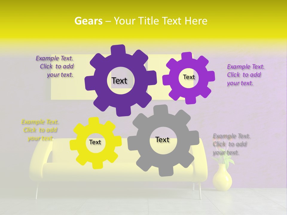 Sofa Urban Elegance PowerPoint Template