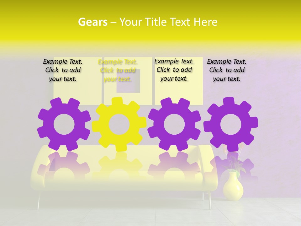 Sofa Urban Elegance PowerPoint Template