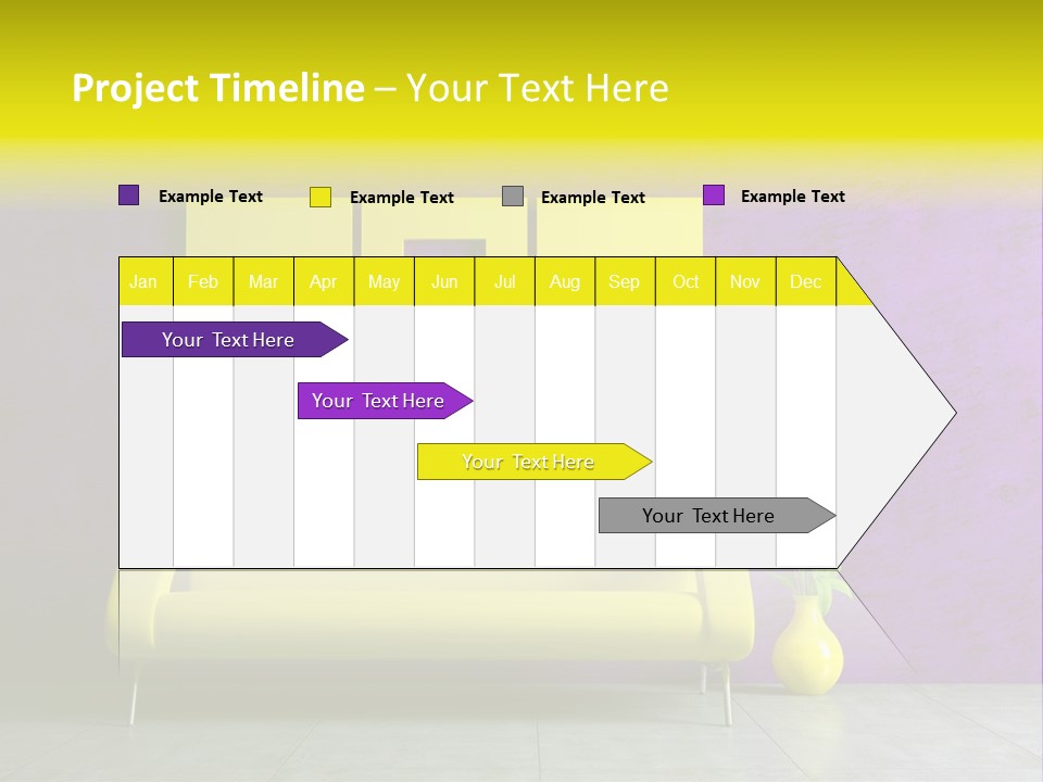 Sofa Urban Elegance PowerPoint Template