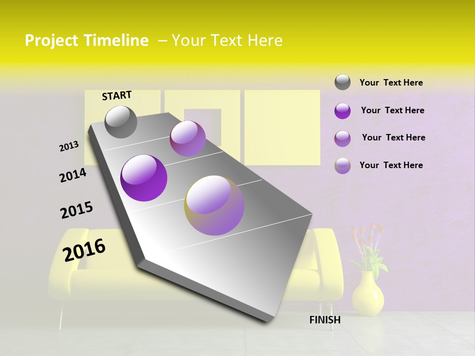 Sofa Urban Elegance PowerPoint Template