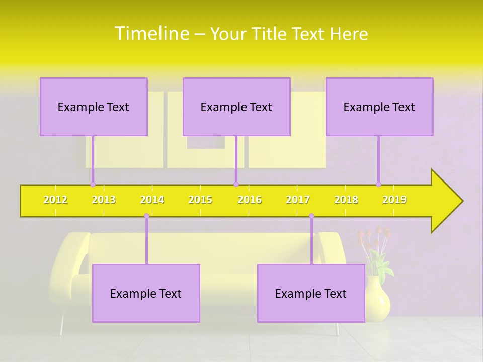 Sofa Urban Elegance PowerPoint Template