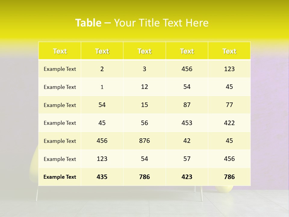 Sofa Urban Elegance PowerPoint Template