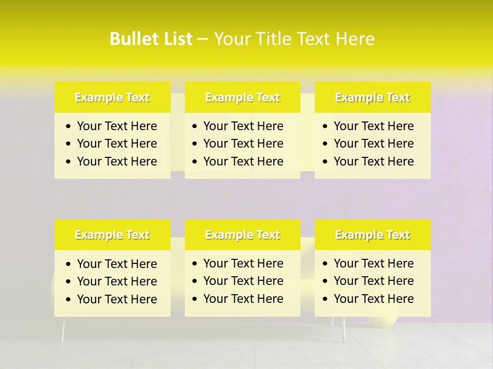 Sofa Urban Elegance PowerPoint Template