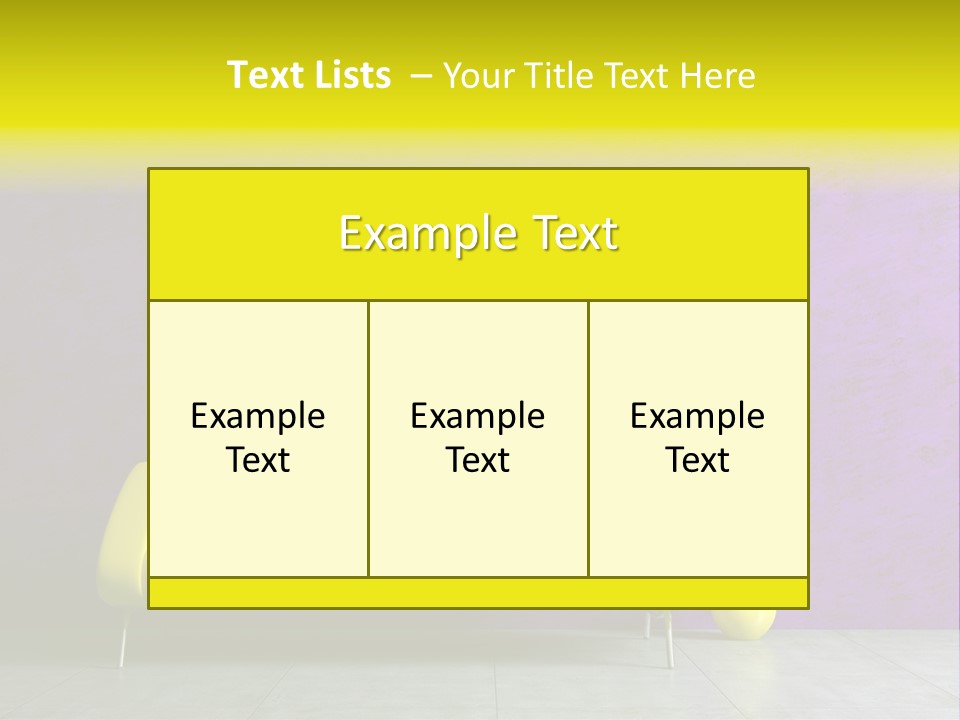 Sofa Urban Elegance PowerPoint Template