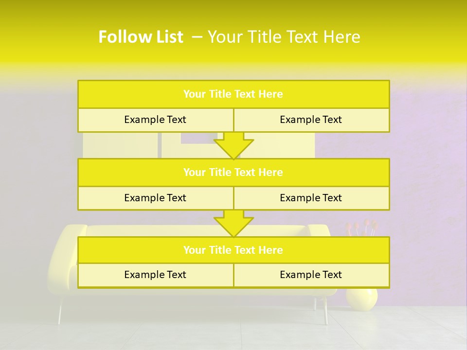 Sofa Urban Elegance PowerPoint Template