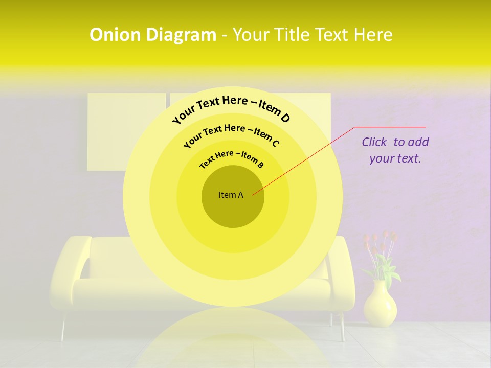 Sofa Urban Elegance PowerPoint Template