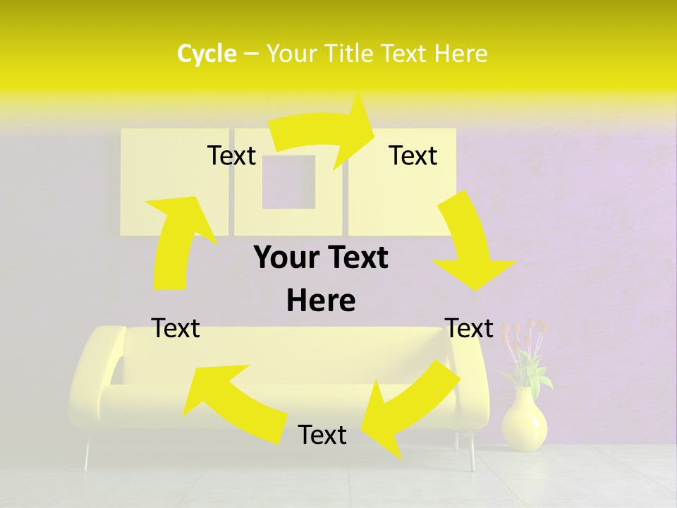 Sofa Urban Elegance PowerPoint Template