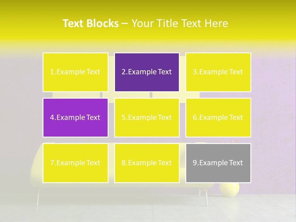 Sofa Urban Elegance PowerPoint Template