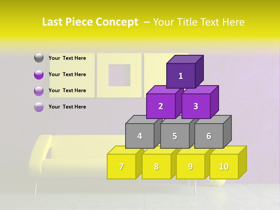 Sofa Urban Elegance PowerPoint Template