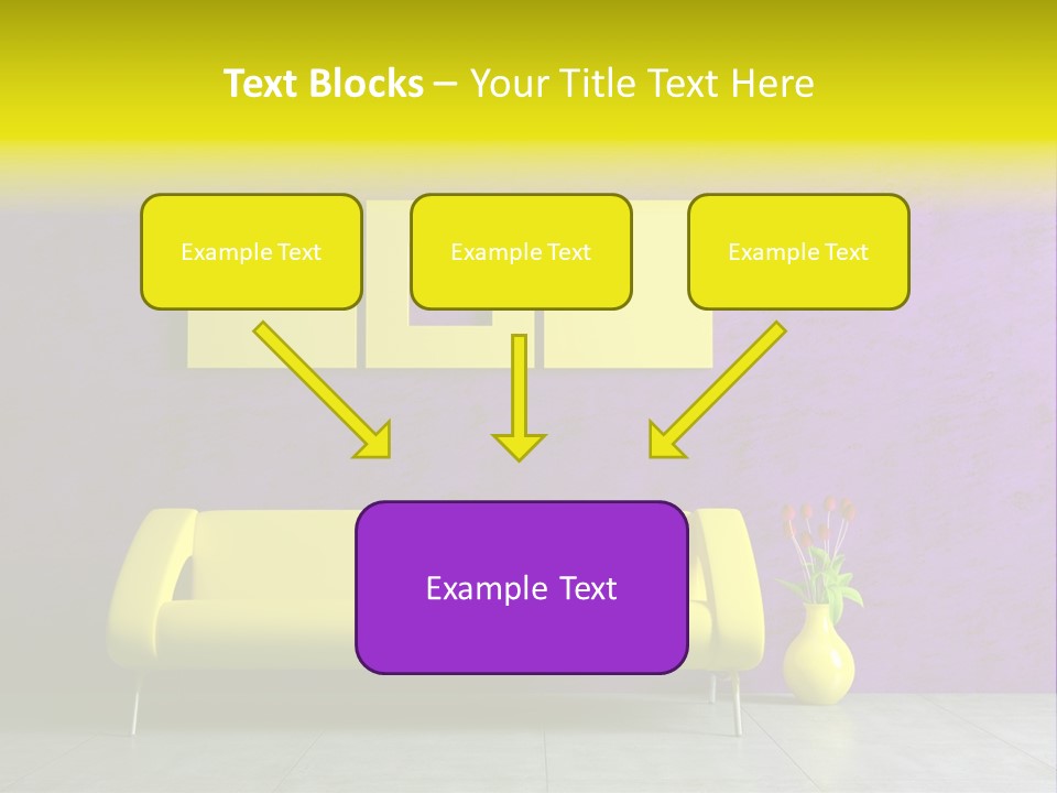 Sofa Urban Elegance PowerPoint Template