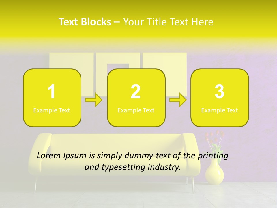 Sofa Urban Elegance PowerPoint Template
