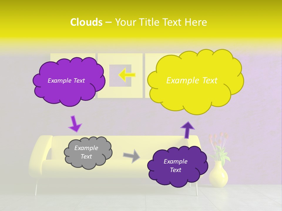 Sofa Urban Elegance PowerPoint Template