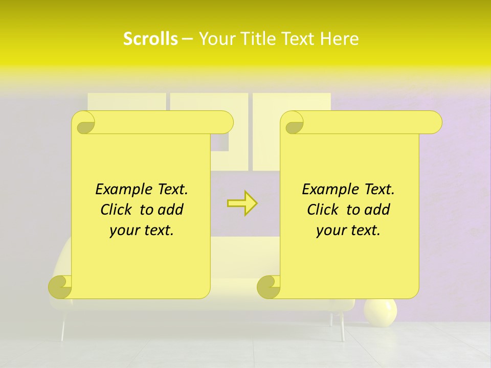 Sofa Urban Elegance PowerPoint Template