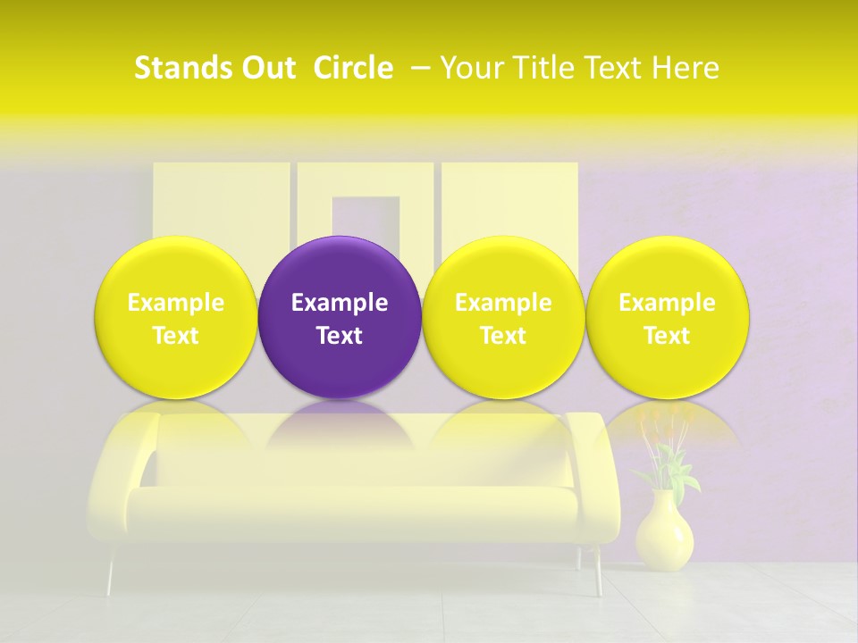 Sofa Urban Elegance PowerPoint Template