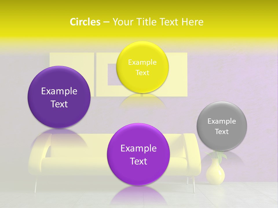 Sofa Urban Elegance PowerPoint Template