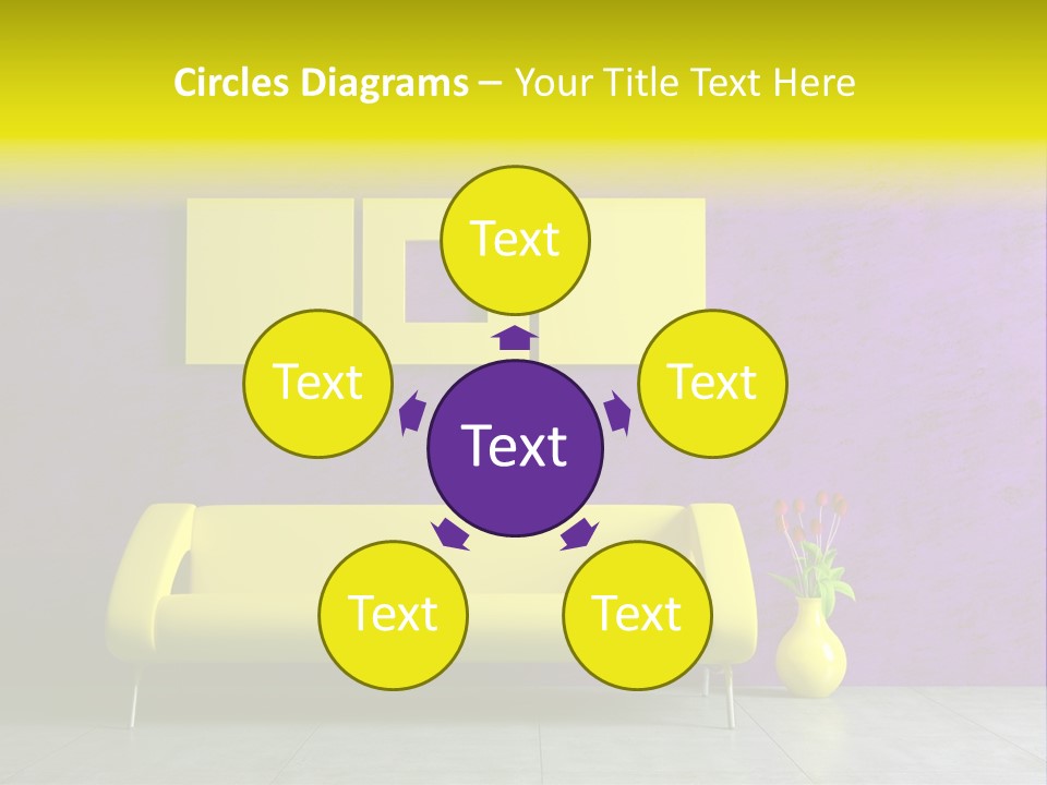 Sofa Urban Elegance PowerPoint Template