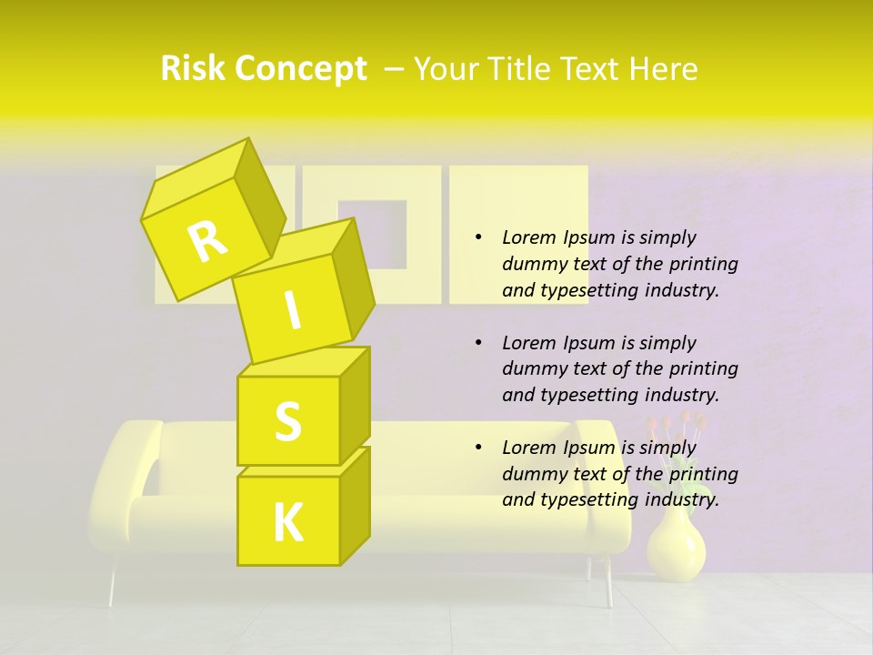 Sofa Urban Elegance PowerPoint Template