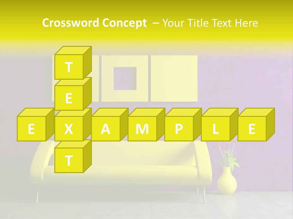 Sofa Urban Elegance PowerPoint Template