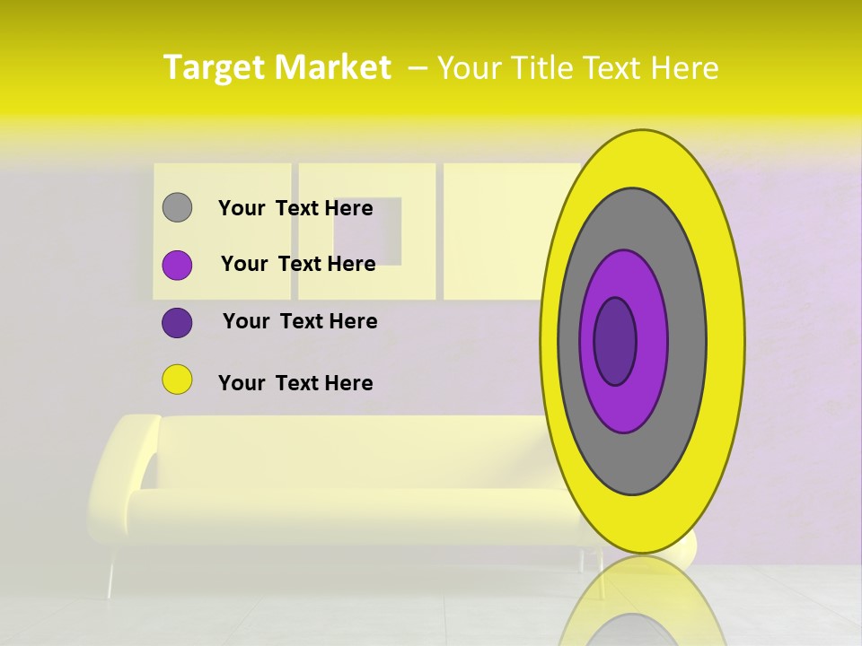 Sofa Urban Elegance PowerPoint Template