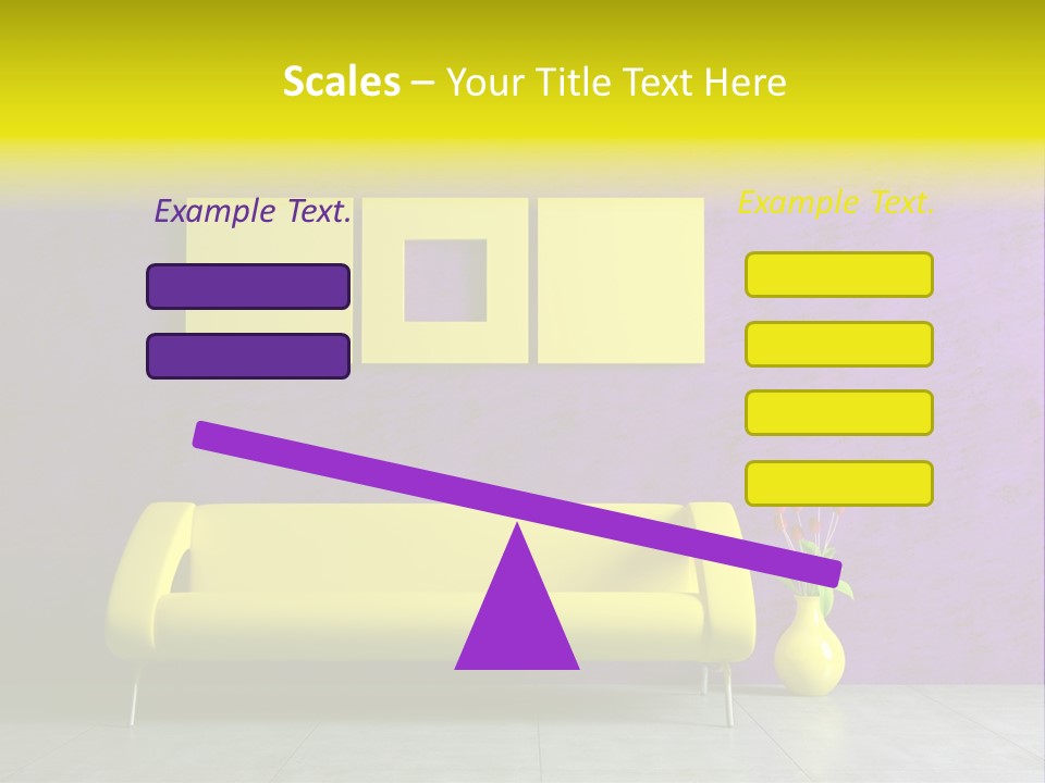 Sofa Urban Elegance PowerPoint Template