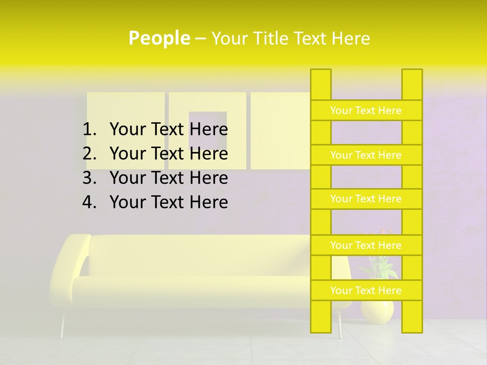 Sofa Urban Elegance PowerPoint Template