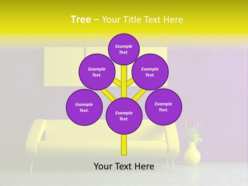 Sofa Urban Elegance PowerPoint Template