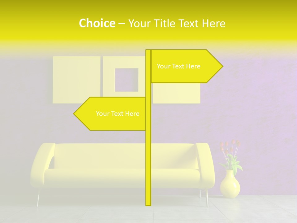 Sofa Urban Elegance PowerPoint Template