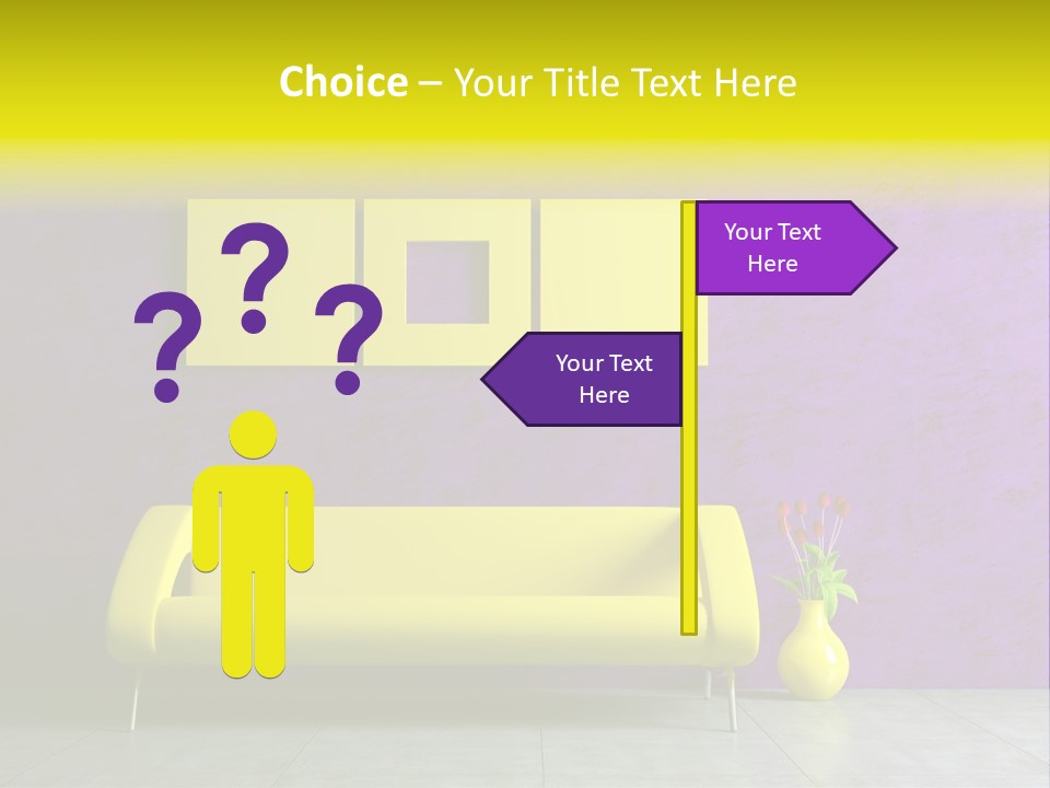 Sofa Urban Elegance PowerPoint Template