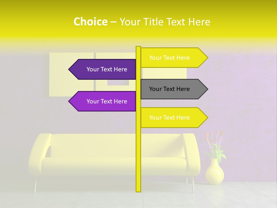 Sofa Urban Elegance PowerPoint Template