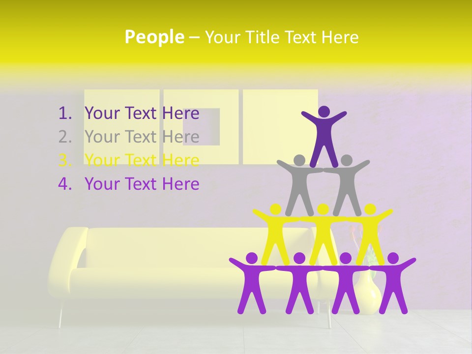 Sofa Urban Elegance PowerPoint Template