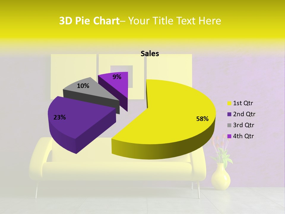 Sofa Urban Elegance PowerPoint Template