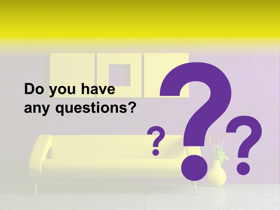 Sofa Urban Elegance PowerPoint Template