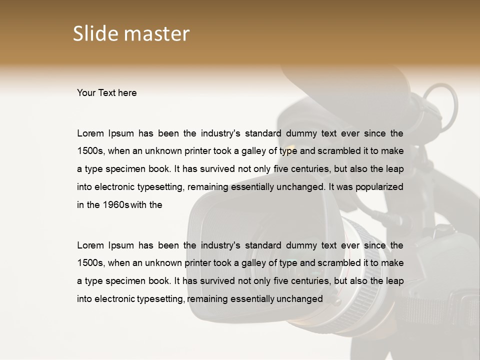 Lens News Background PowerPoint Template