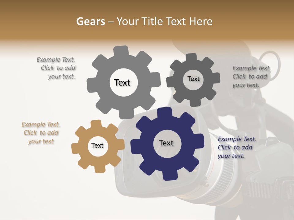 Lens News Background PowerPoint Template