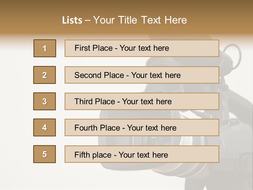 Lens News Background PowerPoint Template