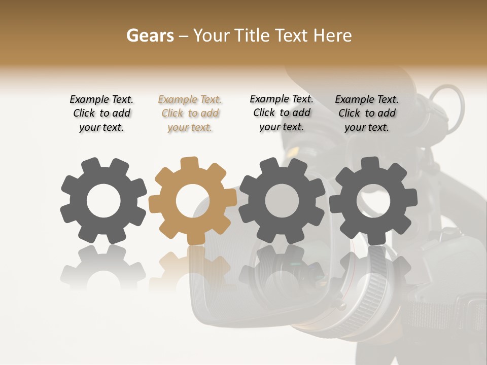 Lens News Background PowerPoint Template