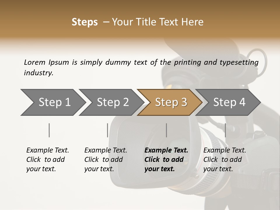 Lens News Background PowerPoint Template